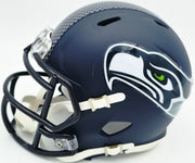 Rashid Shaheed Autographed Seattle Seahawks Blue Speed Mini Helmet MCS Holo Stock #265566