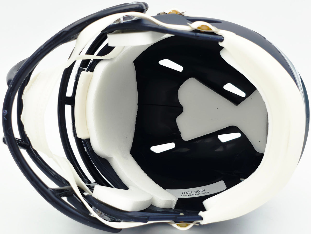 Rashid Shaheed Autographed Seattle Seahawks Blue Speed Mini Helmet MCS Holo Stock #265566