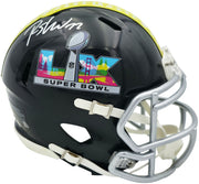 Rashid Shaheed Autographed Seattle Seahawks Black Super Bowl LX Logo Speed Mini Helmet MCS Holo Stock #265568