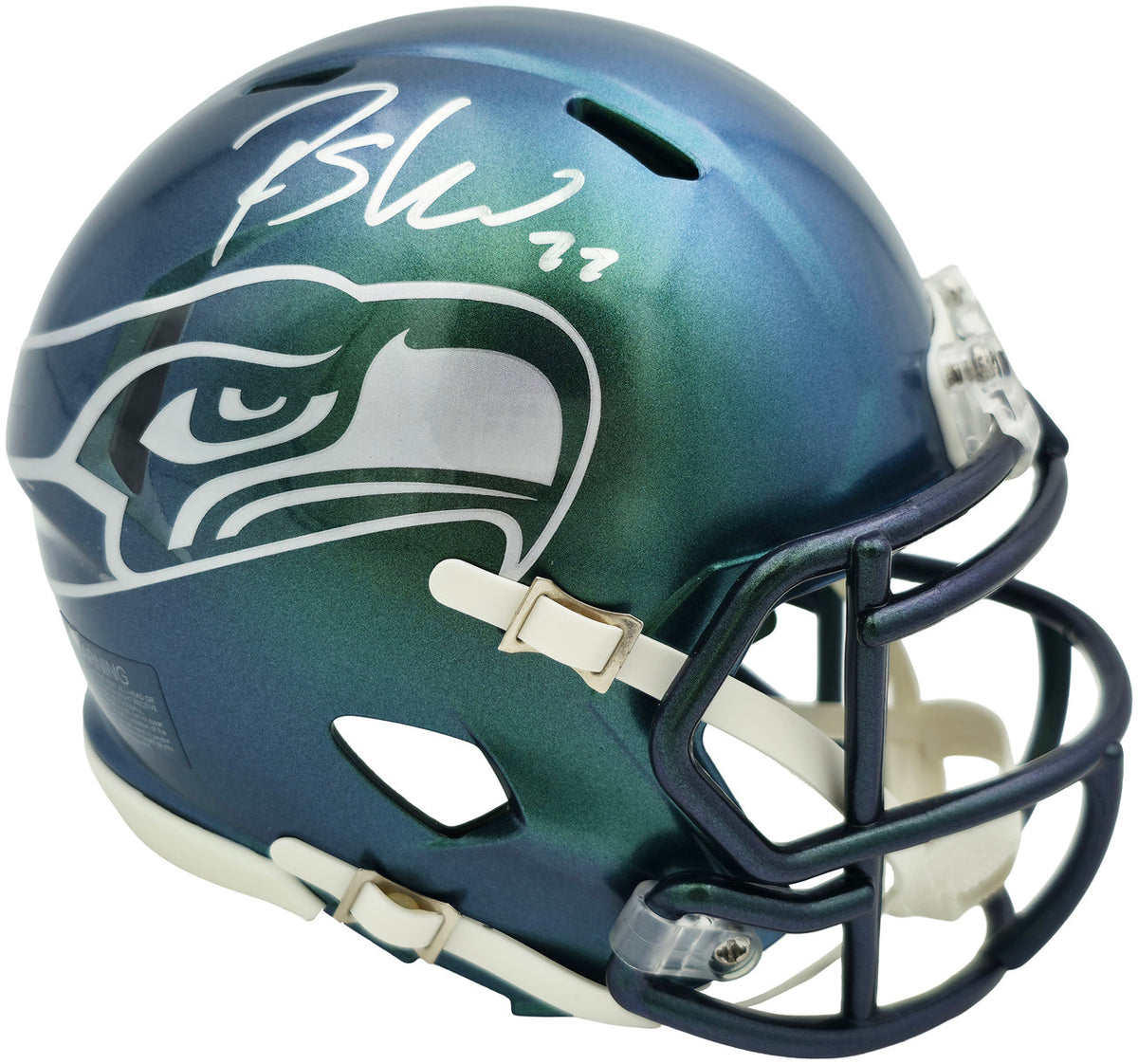 Rashid Shaheed Autographed Seattle Seahawks Rivalries Speed Mini Helmet MCS Holo Stock #265569