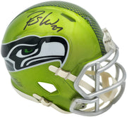 Rashid Shaheed Autographed Seattle Seahawks Flash Green Speed Mini Helmet MCS Holo Stock #265570