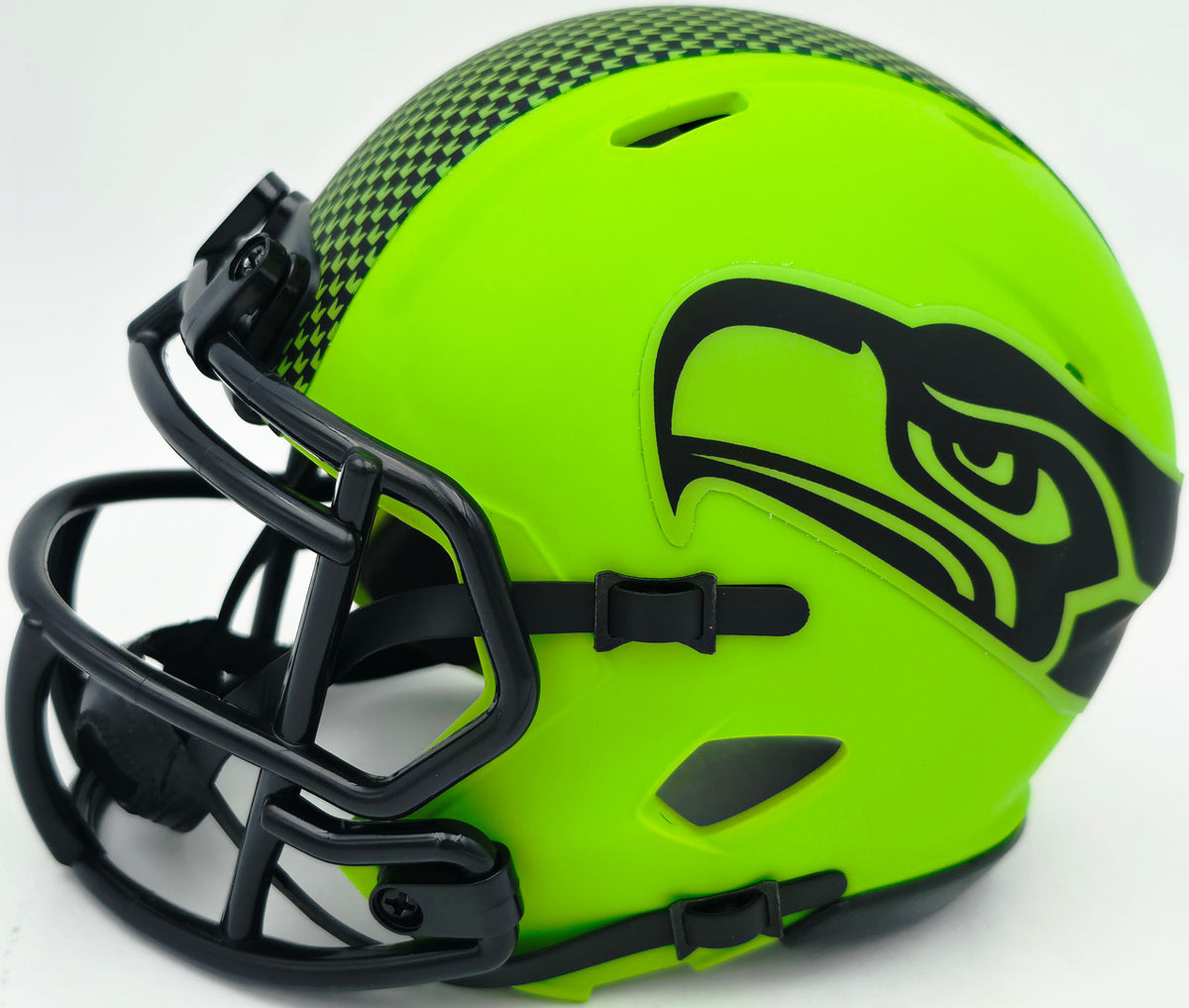 Rashid Shaheed Autographed Seattle Seahawks Rave Green Speed Mini Helmet MCS Holo Stock #265571