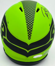 Rashid Shaheed Autographed Seattle Seahawks Rave Green Speed Mini Helmet MCS Holo Stock #265571