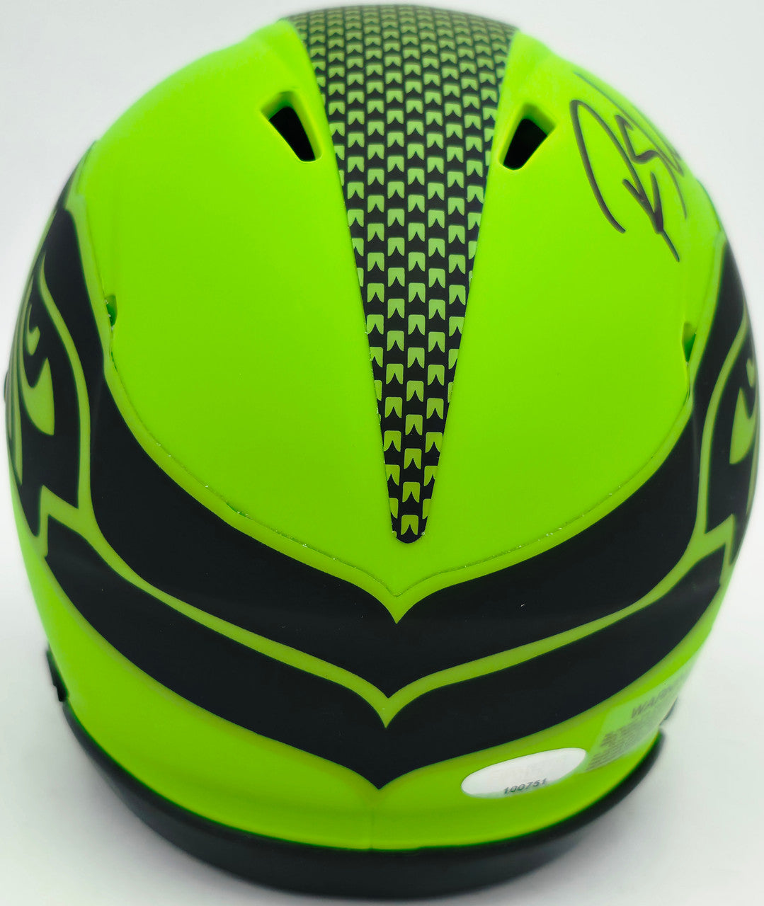Rashid Shaheed Autographed Seattle Seahawks Rave Green Speed Mini Helmet MCS Holo Stock #265571