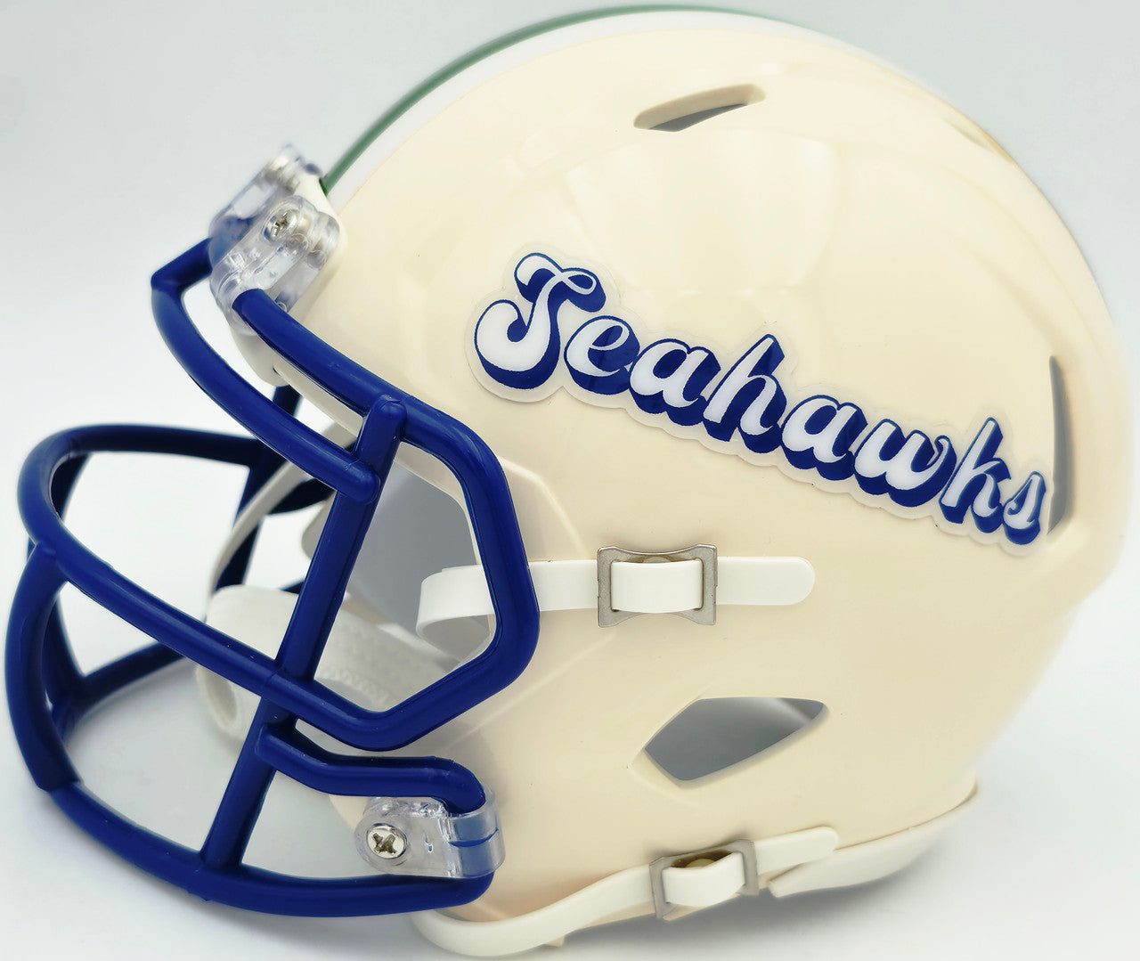 Rashid Shaheed Autographed Seattle Seahawks Cream Retro Speed Mini Helmet MCS Holo Stock #265572