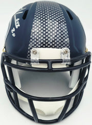 Julian Love Autographed Seattle Seahawks Blue Speed Mini Helmet MCS Holo Stock #265577