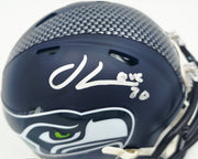 Julian Love Autographed Seattle Seahawks Blue Super Bowl LX Champions Logo Speed Mini Helmet MCS Holo Stock #265578