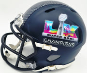 Julian Love Autographed Seattle Seahawks Blue Super Bowl LX Champions Logo Speed Mini Helmet MCS Holo Stock #265578