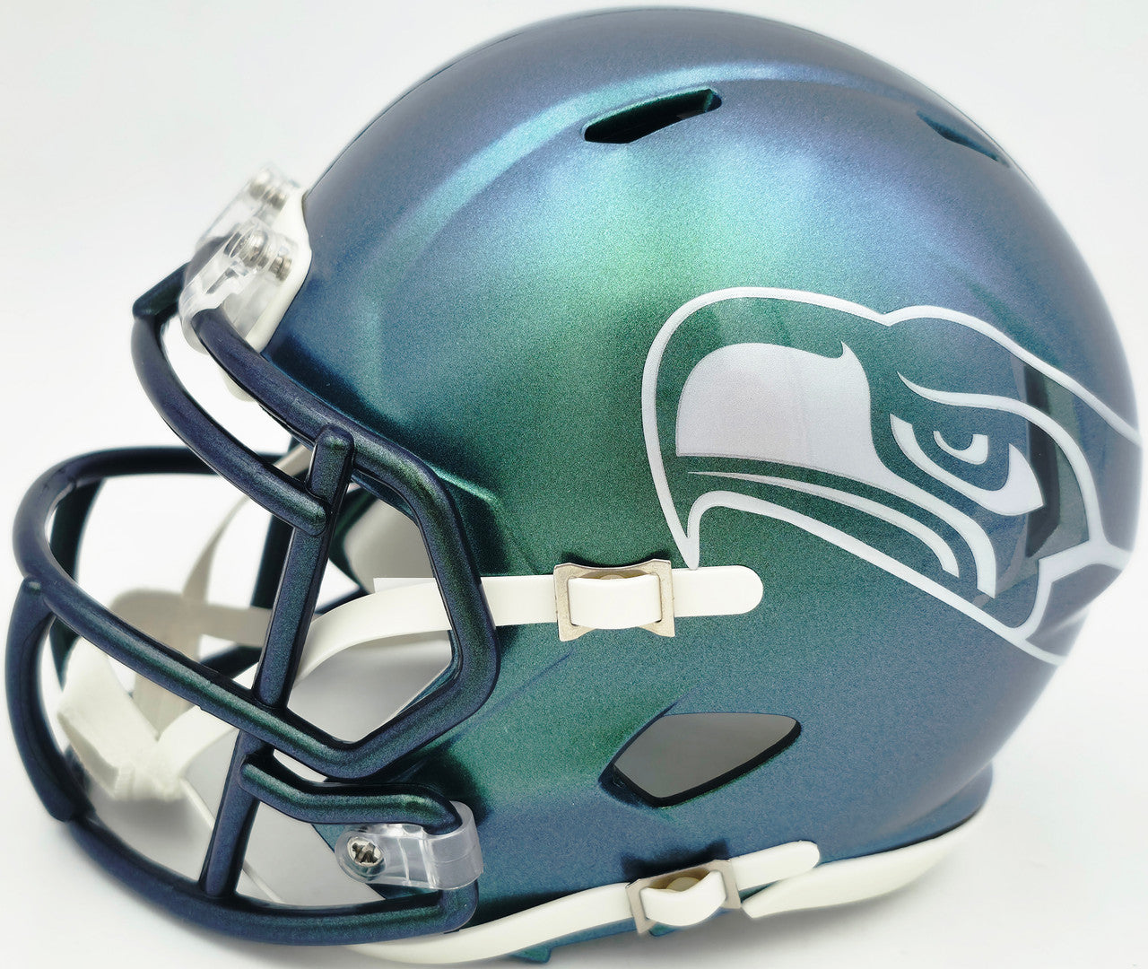 Julian Love Autographed Seattle Seahawks Rivalries Speed Mini Helmet MCS Holo Stock #265580