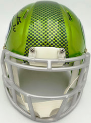 Julian Love Autographed Seattle Seahawks Flash Green Speed Mini Helmet MCS Holo Stock #265581