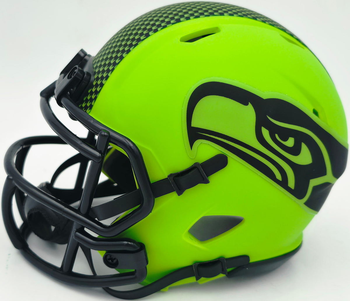 Julian Love Autographed Seattle Seahawks Rave Green Speed Mini Helmet MCS Holo Stock #265582