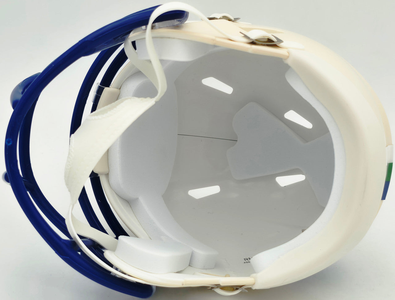 Julian Love Autographed Seattle Seahawks Cream Retro Speed Mini Helmet MCS Holo Stock #265583