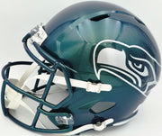 Rashid Shaheed Autographed Seattle Seahawks Rivalries Full Size Speed Replica Helmet "SB LX Champs" MCS Holo Stock #265549