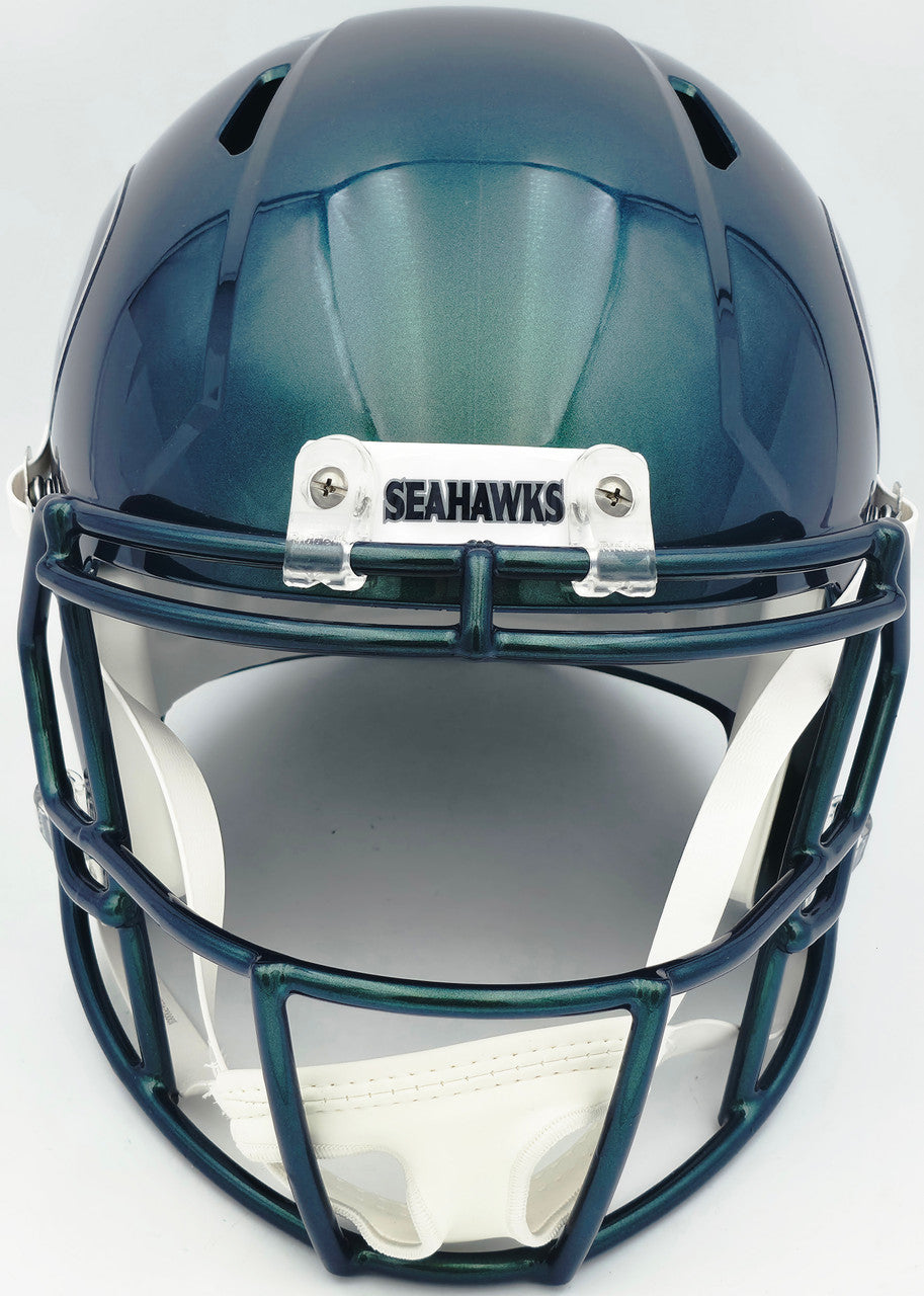 Rashid Shaheed Autographed Seattle Seahawks Rivalries Full Size Speed Replica Helmet "SB LX Champs" MCS Holo Stock #265549