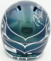 Rashid Shaheed Autographed Seattle Seahawks Rivalries Full Size Speed Replica Helmet "SB LX Champs" MCS Holo Stock #265549