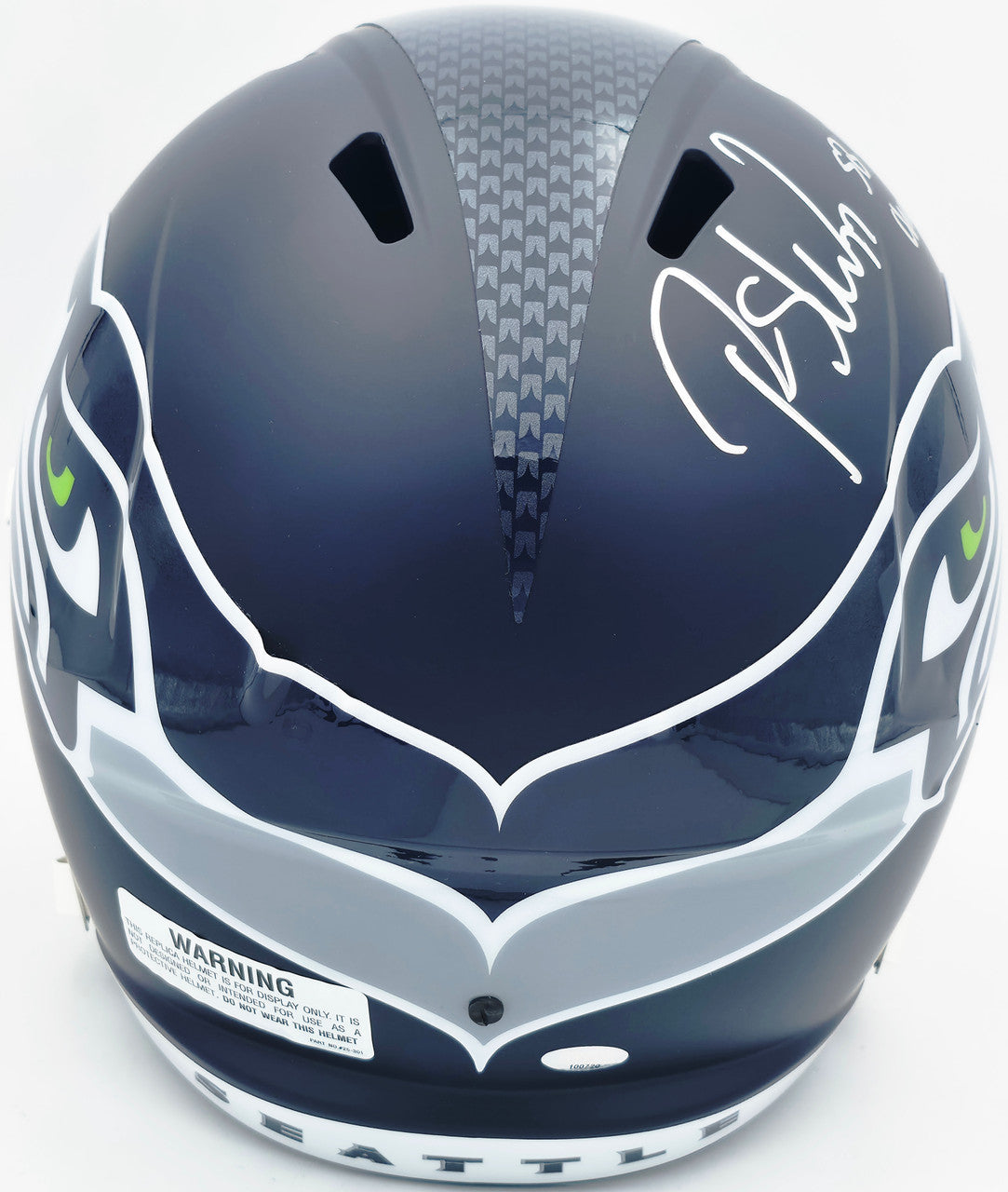 Rashid Shaheed Autographed Seattle Seahawks Blue Full Size Speed Replica Helmet "SB LX Champs" MCS Holo Stock #265550