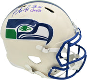 Rashid Shaheed Autographed Seattle Seahawks Cream Retro Full Size Speed Replica Helmet "SB LX Champs" MCS Holo Stock #265552