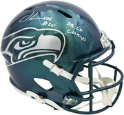 Julian Love Autographed Seattle Seahawks Rivalries Full Size Speed Replica Helmet "SB LX Champs" MCS Holo Stock #265573