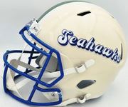 Julian Love Autographed Seattle Seahawks Cream Retro Full Size Speed Replica Helmet "SB LX Champs" MCS Holo Stock #265576