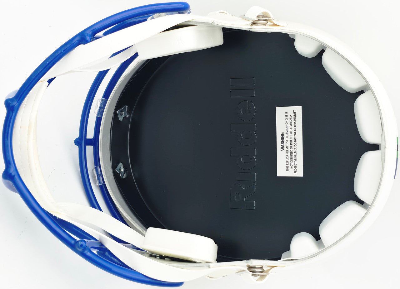 Julian Love Autographed Seattle Seahawks Cream Retro Full Size Speed Replica Helmet "SB LX Champs" MCS Holo Stock #265576