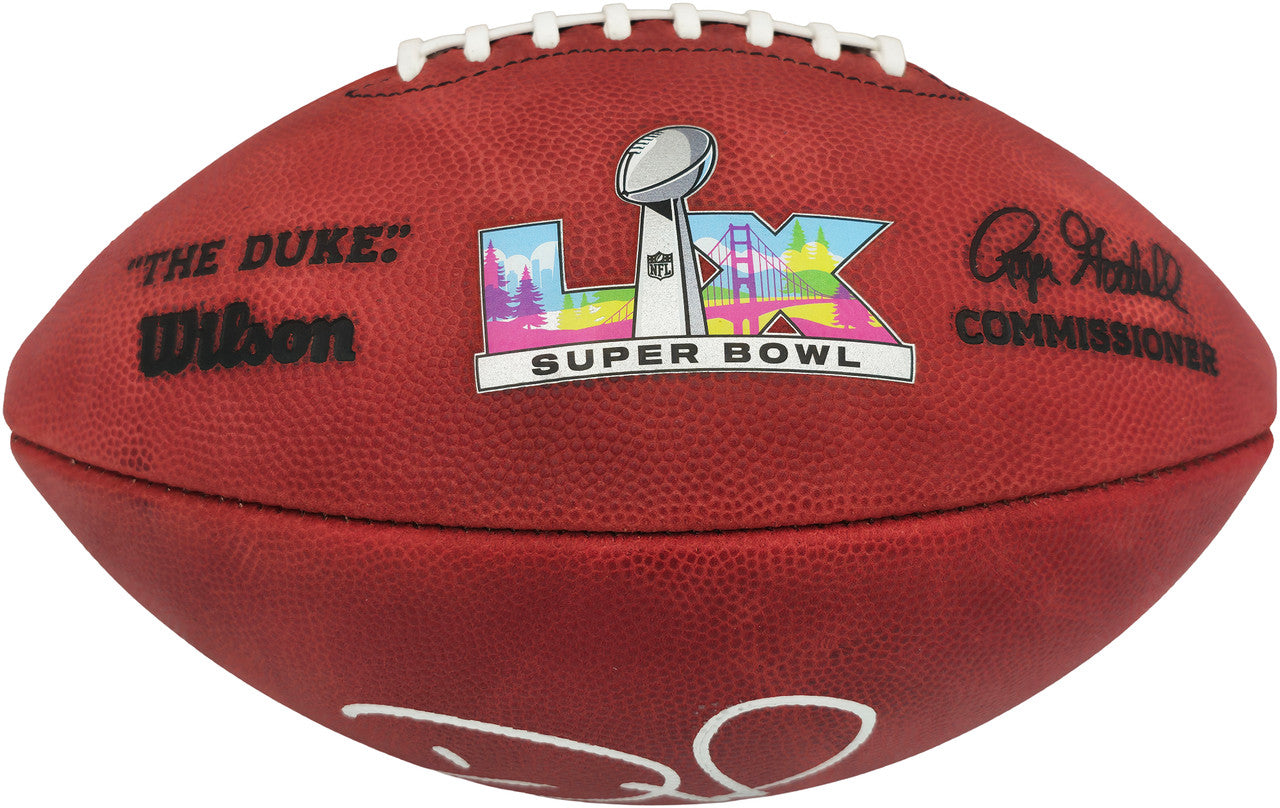 Devon Witherspoon Autographed Seattle Seahawks Official NFL Leather Super Bowl LX Logo Football MCS Holo Stock #265538