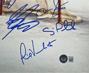 1980 Team USA Miracle on Ice Autographed Framed 16x20 Photo With 19 Signatures Beckett BAS Witness Stock #262545