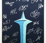2021-22 Seattle Kraken Inaugural Team Autographed Fanatics Framed Lithograph #/32 With 25 Signatures Fanatics Holo Stock #262548