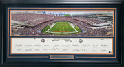Chicago Bears Greats Autographed Framed Panoramic Photo With 20 Signatures Including Walter Payton Beckett BAS Stock #262546