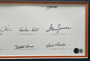 Chicago Bears Greats Autographed Framed Panoramic Photo With 20 Signatures Including Walter Payton Beckett BAS Stock #262546