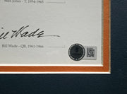 Chicago Bears Greats Autographed Framed Panoramic Photo With 20 Signatures Including Walter Payton Beckett BAS Stock #262546