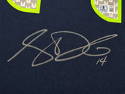 Seattle Seahawks Sam Darnold Autographed Blue Nike Super Bowl LX Patch Jersey Size XXL Beckett BAS Witness Stock #265420