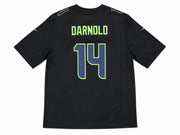 Seattle Seahawks Sam Darnold Autographed Black Nike Super Bowl LX Patch Jersey Size XXL Beckett BAS Witness Stock #265418