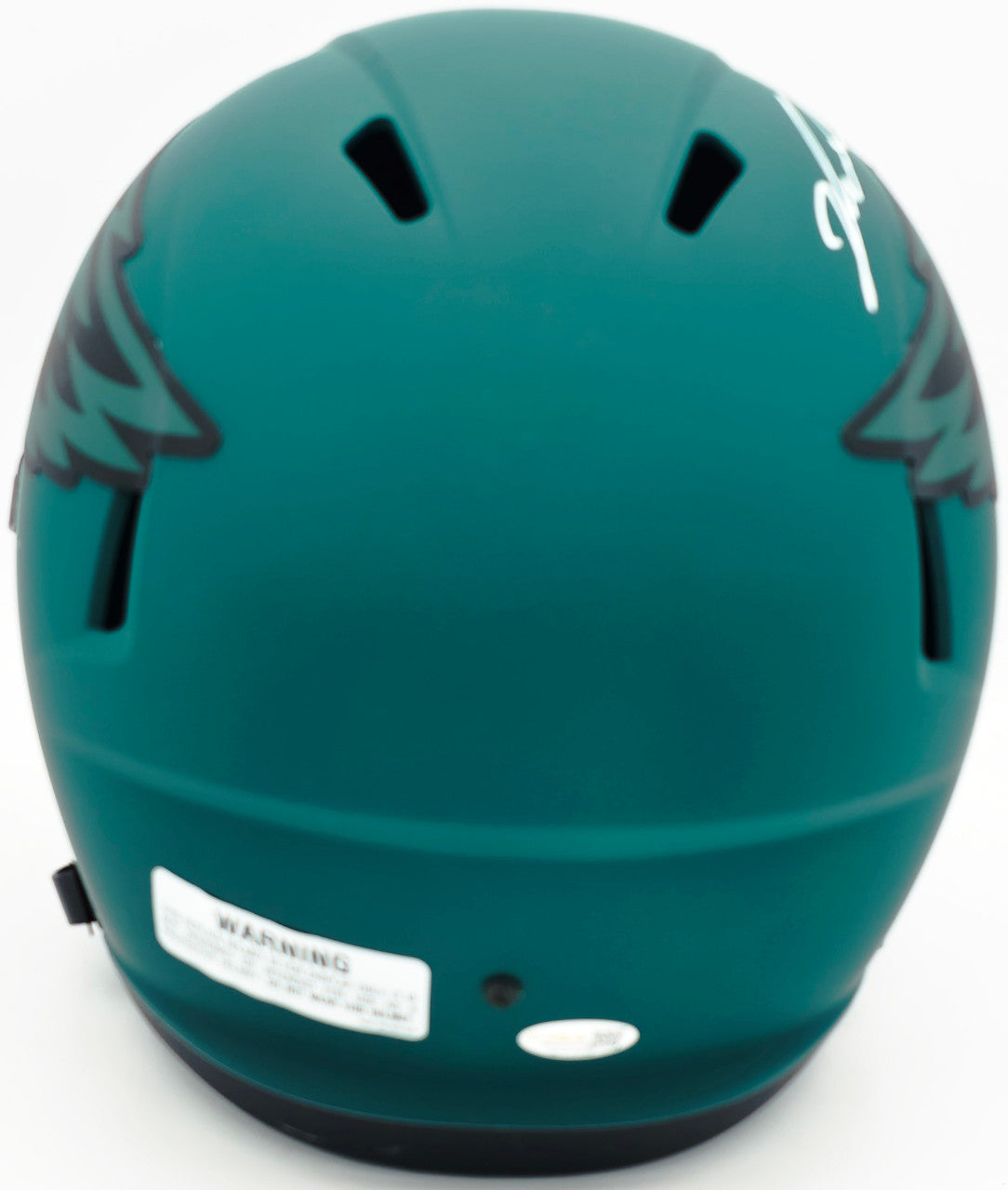 Jalen Carter Autographed Philadelphia Eagles Rave Green Full Size Speed Replica Helmet JSA Witness Stock #266078