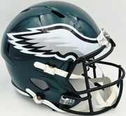 Jalen Carter Autographed Philadelphia Eagles Green Full Size Super Bowl LIX Champions Logo Speed Replica Helmet JSA Witness Stock #266080