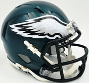 Jalen Carter Autographed Philadelphia Eagles Green Super Bowl LIX Champions Logo Speed Mini Helmet JSA Witness Stock #266082
