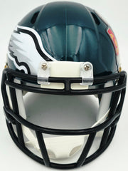 Jalen Carter Autographed Philadelphia Eagles Green Super Bowl LIX Champions Logo Speed Mini Helmet JSA Witness Stock #266082