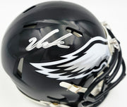 Jalen Carter Autographed Philadelphia Eagles Black 2022 Alternate Speed Mini Helmet JSA Witness Stock #266083