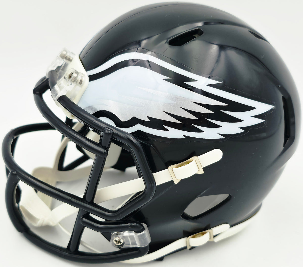 Jalen Carter Autographed Philadelphia Eagles Black 2022 Alternate Speed Mini Helmet JSA Witness Stock #266083