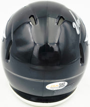 Jalen Carter Autographed Philadelphia Eagles Black 2022 Alternate Speed Mini Helmet JSA Witness Stock #266083