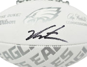 Jalen Carter Autographed Philadelphia Eagles NFL Team Series Football JSA Witness Stock #266081