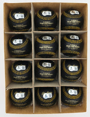 Frank Thomas Autographed Official Black MLB Baseball 12 Count Lot Chicago White Sox (Imperfections) Beckett BAS QR Stock #266299