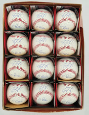 Wander Franco Autographed Official MLB Baseball 12 Count Lot Tampa Bay Rays "El Patron" JSA Stock #266310