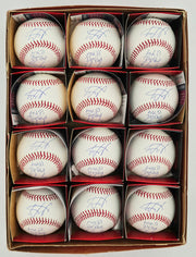 Wander Franco Autographed Official MLB Baseball 12 Count Lot Tampa Bay Rays "MLB Debut 6/22/22" JSA Stock #266311