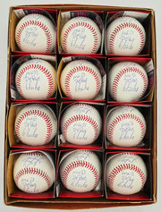 Wander Franco Autographed Official MLB Baseball 12 Count Lot Tampa Bay Rays "MLB Debut 6/22/22" JSA Stock #266311