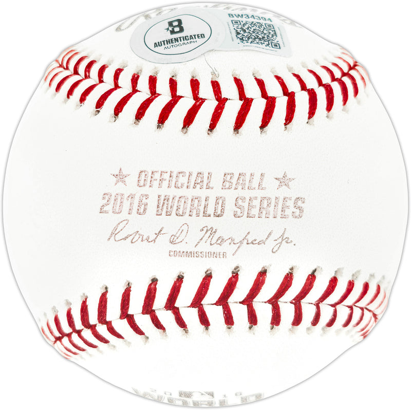 Frank Thomas Autographed Official 2016 World Series Logo Baseball Chicago White Sox Beckett BAS QR Stock #266302
