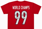 Team USA 1999 Women's World Cup Champions Autographed Black Jersey With 8 Signatures Including Hamm & Chastain Beckett BAS Witness Stock #266278