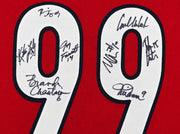 Team USA 1999 Women's World Cup Champions Autographed Black Jersey With 8 Signatures Including Hamm & Chastain Beckett BAS Witness Stock #266278