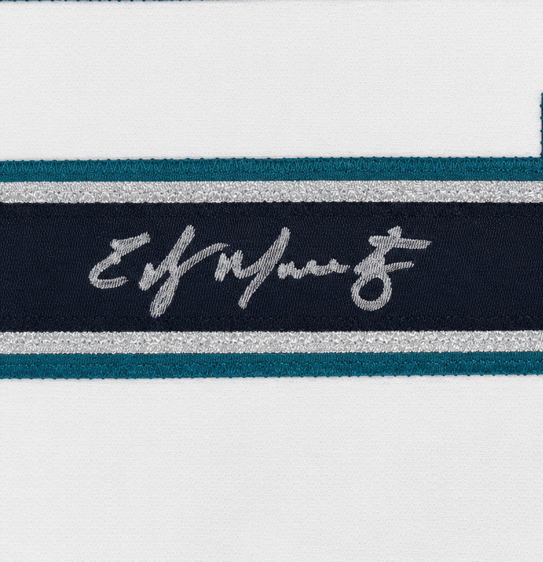 Seattle Mariners Edgar Martinez Autographed White Nike Jersey Size XL Beckett BAS Witness Stock #266274