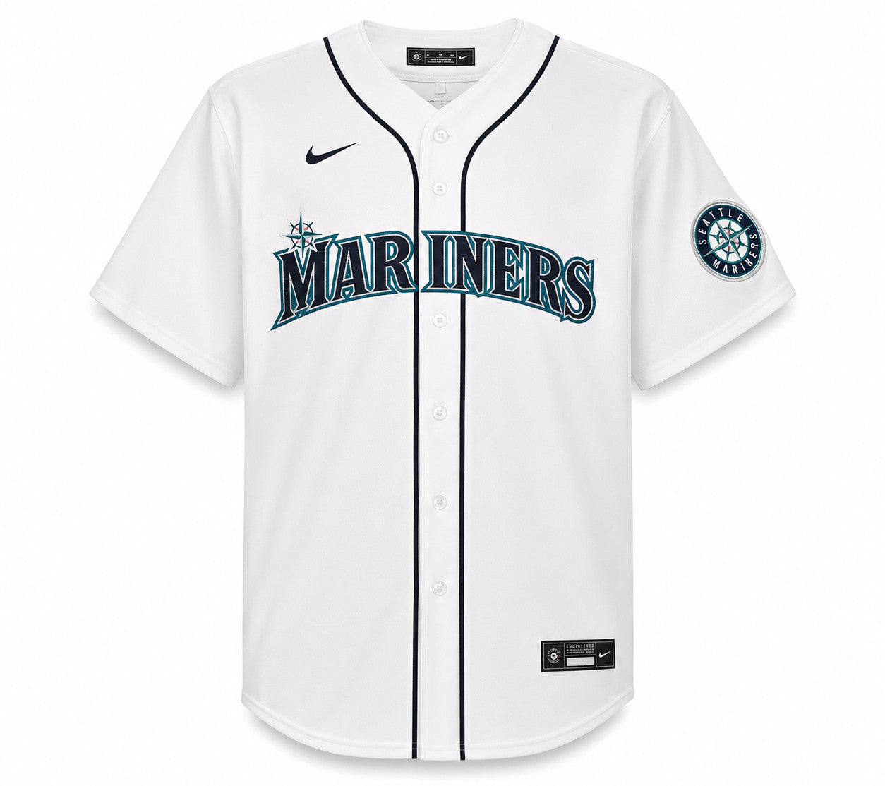 Seattle Mariners Edgar Martinez Autographed White Nike Jersey Size XXL Beckett BAS Witness Stock #266275