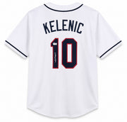 Team USA Jarred Kelenic Autographed White Jersey Beckett BAS Witness Stock #266277